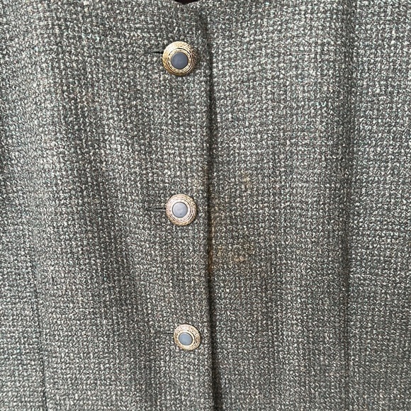 Vintage Classic Green Women's Jacket and Midi skirt - Picture 3 of 7